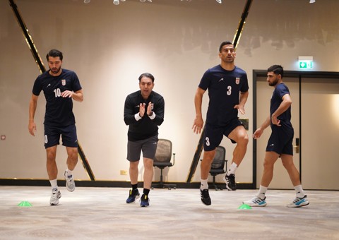 آخرین تمرین تیم ملی پیش از بازی با فلسطین